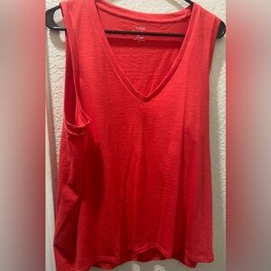 J Crew Slub Cotton V Neck Tank - lot of 3 - sz L